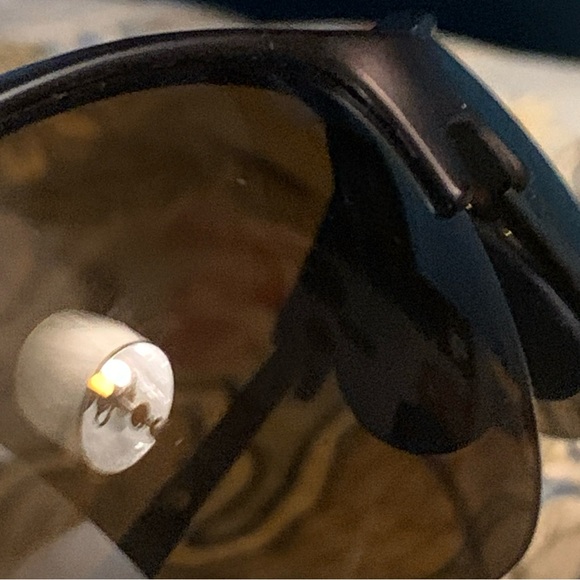 Suncloud Momentum Polaroid Sunglasses Rimless Brown Tortoise Wrap-around - Picture 9 of 9